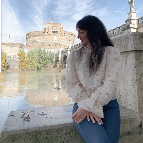 Zara Ruffled sequin top - Picture 10 of 14